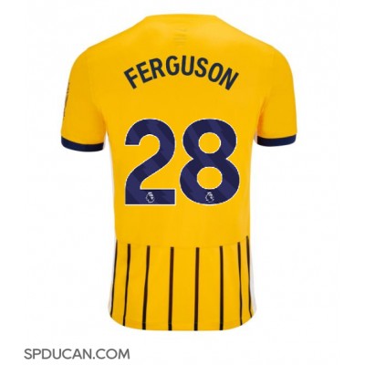 Muški Nogometni Dres Brighton Evan Ferguson #28 Gostujuci 2024-25 Kratak Rukav Muški Nogometni Dres Brighton Evan Ferguson #28 Gostujuci 2024-25 Kratak Rukav